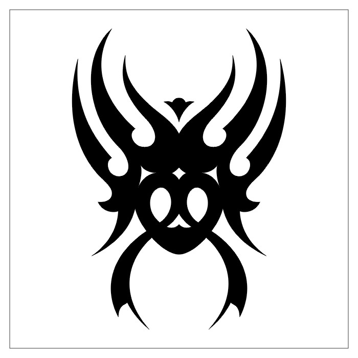Tribal Black Spider Shoulder Tattoo Design Image black and white ...