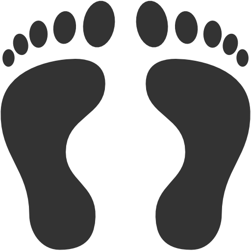 Jejak kaki manusia pada aplikasi,kaki,humano,huellas Ikon Gratis ...