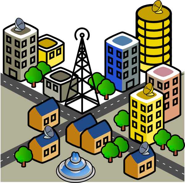 Town Clip Art - Tumundografico