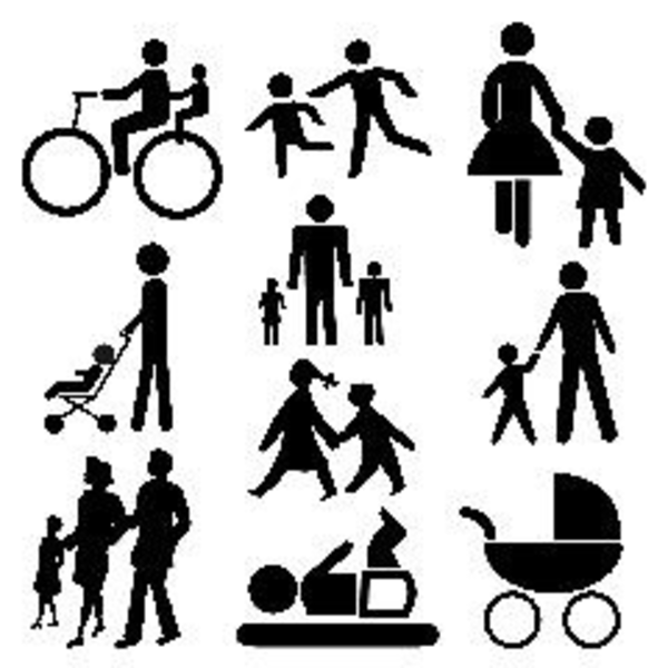 Clip Art Stick Figure Family Clipart