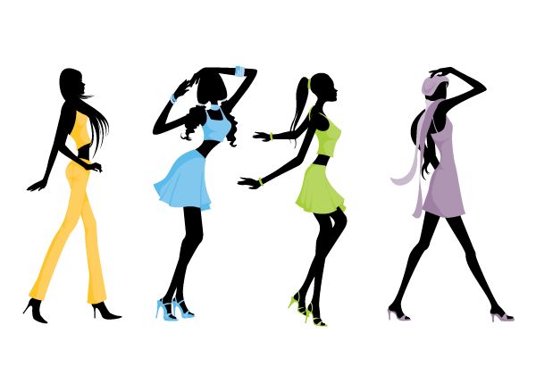 Fashion model clip art image #28069
