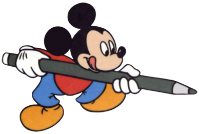 Mickey mouse school clipart