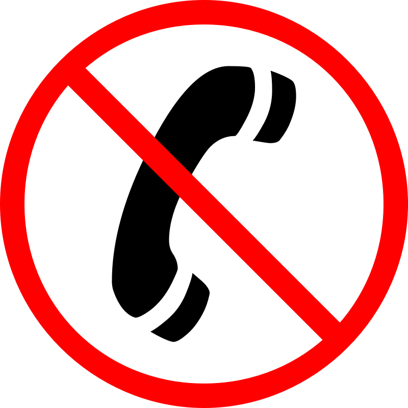 Clipart - No phone call