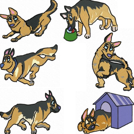 German Shepherd - $20.00 : SharSations Embroidery, Your Embroidery ...