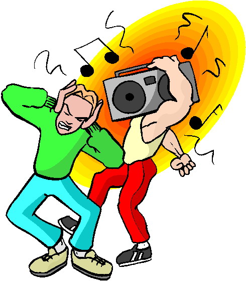 Clip Art - Clip art listening to music 072523