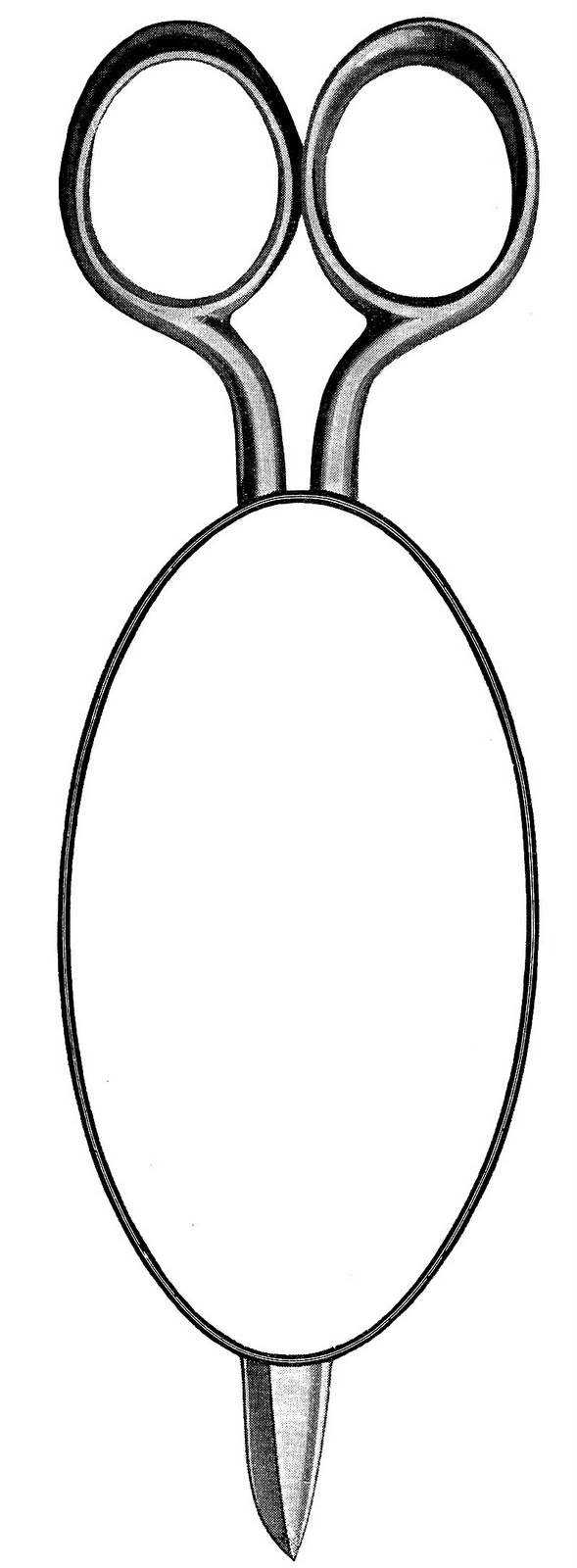 Vintage Sewing Clip Art - Scissor Frames - Labels - The Graphics Fairy