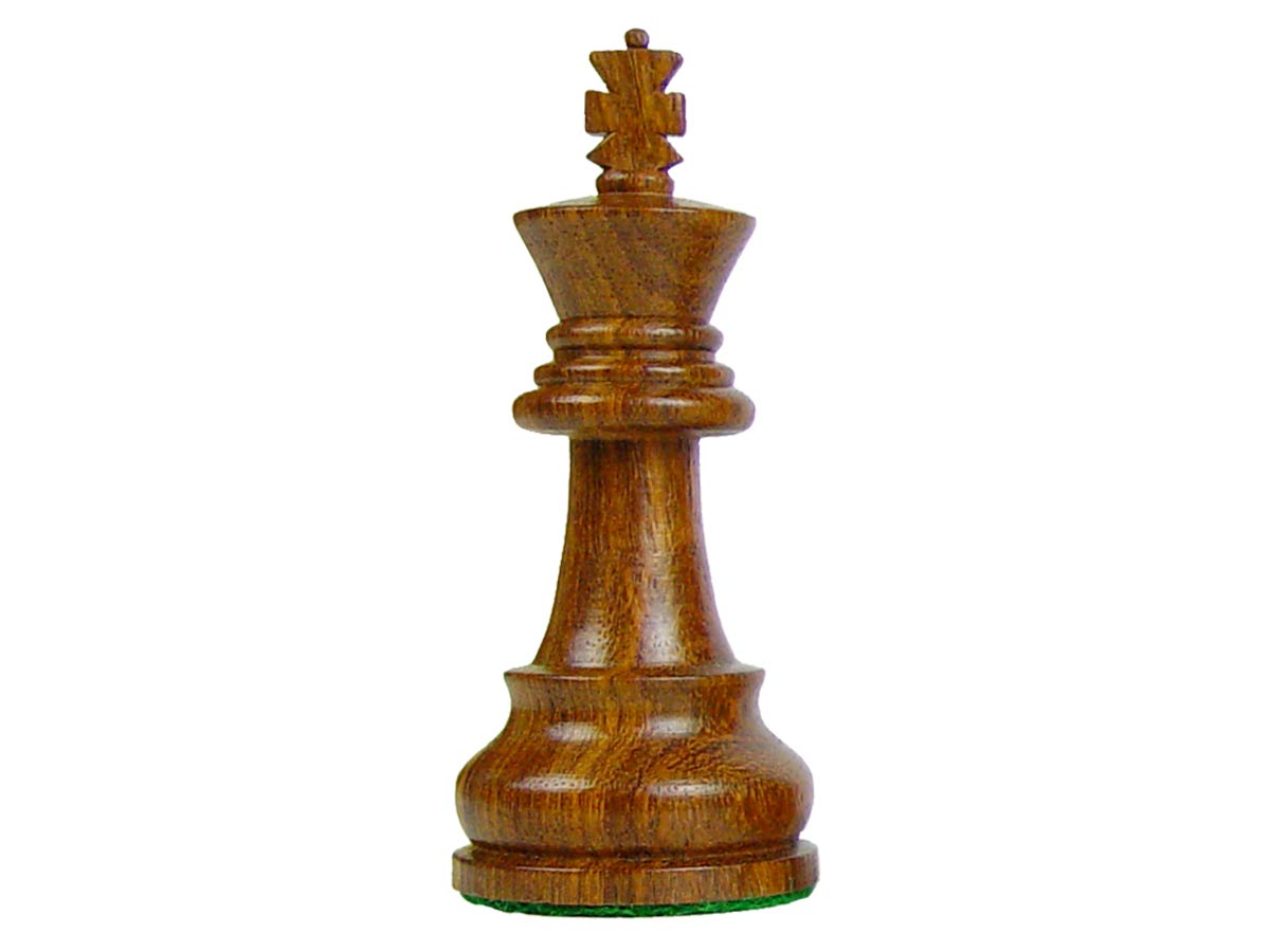Chess Set Pieces Sovereign Staunton 3-1/4" Golden Rosewood/