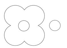 flower templates | Flower Template, Felt Flower ...