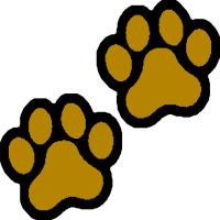 Yellow Lion Paw Clipart