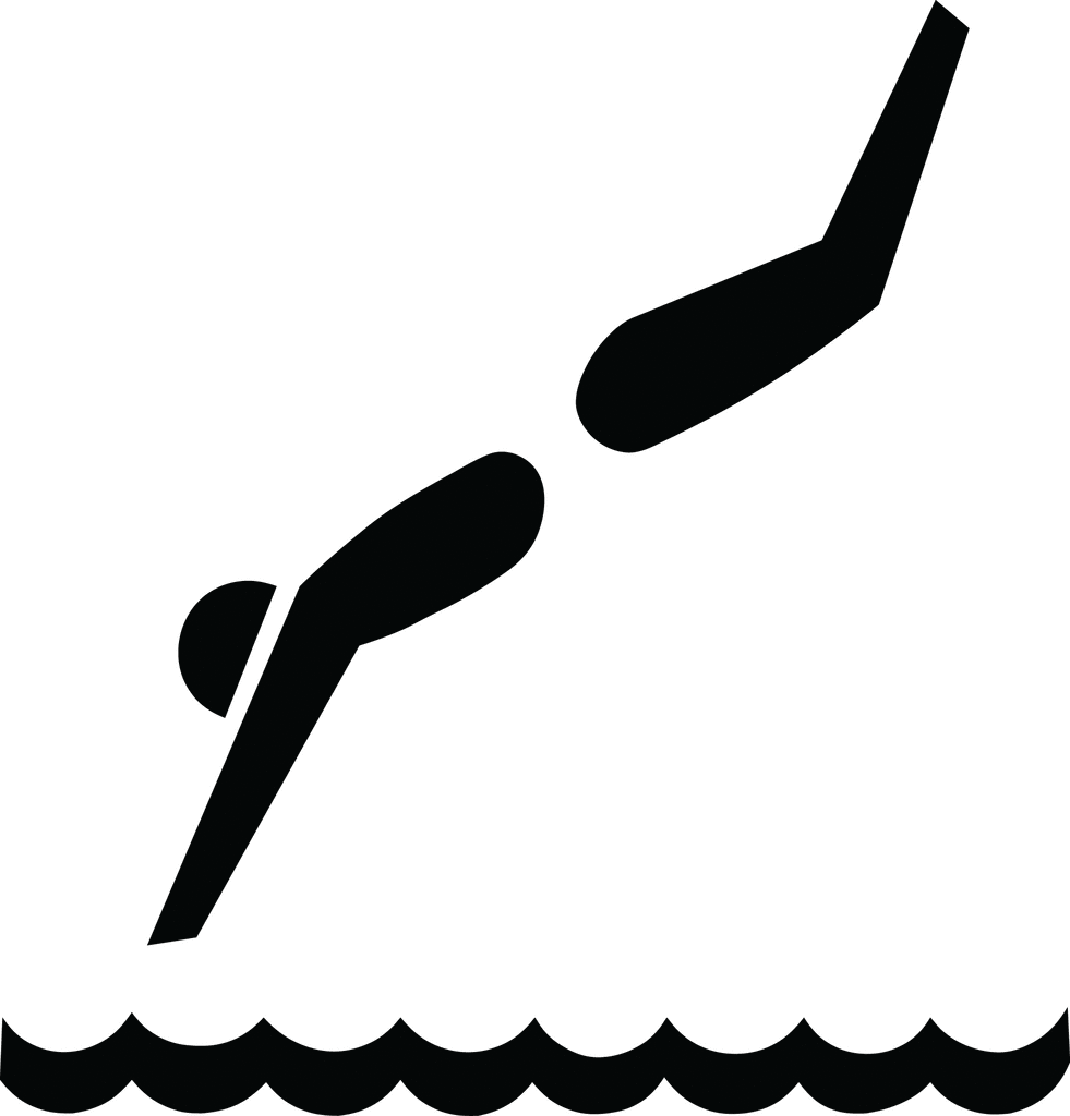swimmer silhouette
