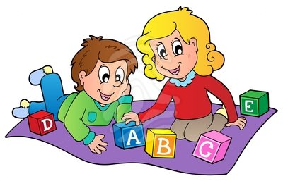 Children playing clipart