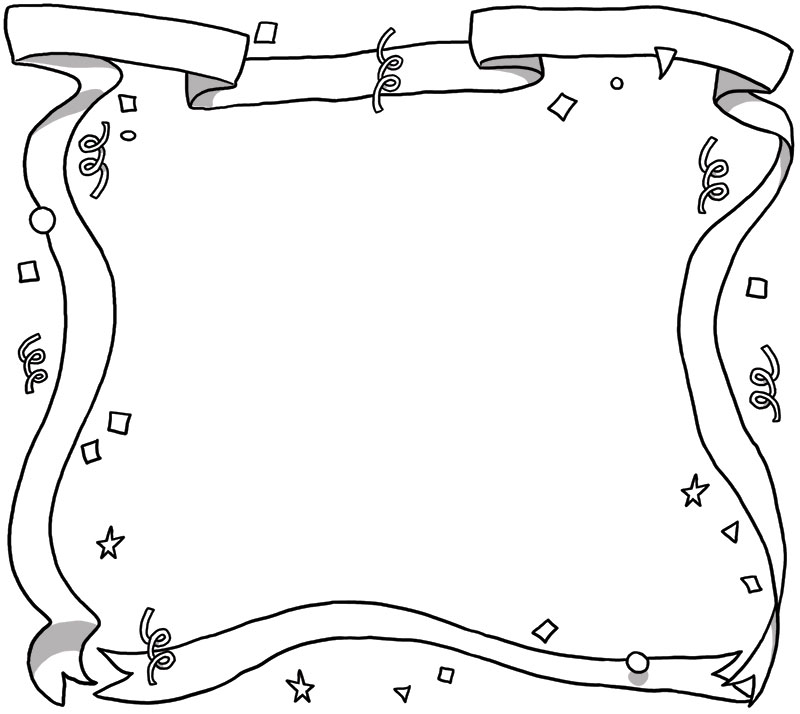 Creative Black And White Page Borders