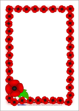 Poppy Border Clipart