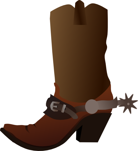 Western Boots Silhouette Image - ClipArt Best