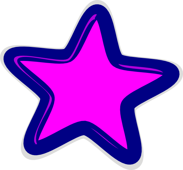 Pink stars clipart