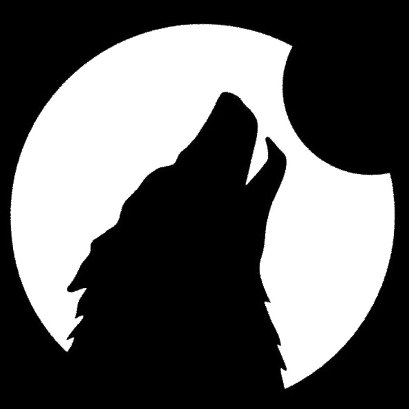 Aliexpress.com : Buy 14.2*13.5CM Wolf Howling Moon Silhouette Car ...
