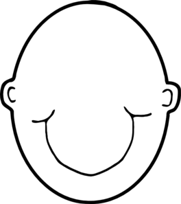 Plain White Head Clip Art - vector clip art online ...