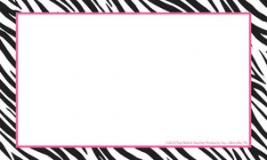 Zebra Print Border Clip Art Free | School Clip Art