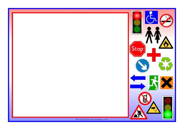 Topic A4 page writing borders - SparkleBox