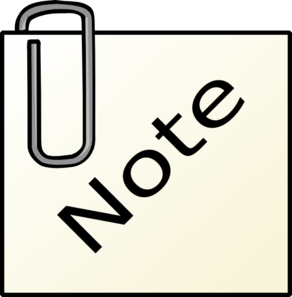 Paperclip Note clip art - vector clip art online, royalty free ...