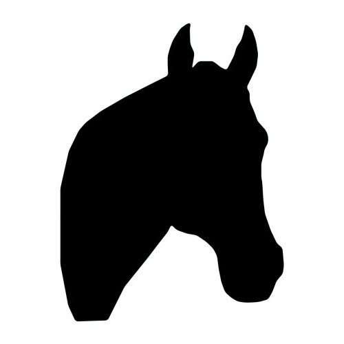 Pin Horse Head Silhouette