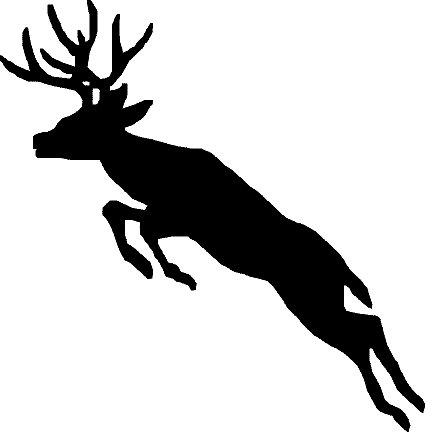 Deer Leaping Wall Decal - Custom Wall Graphics