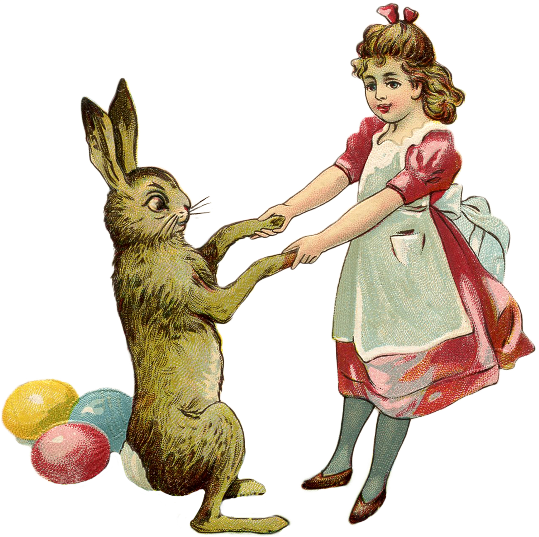 Free Vintage Easter Bunny Images - The Graphics Fairy
