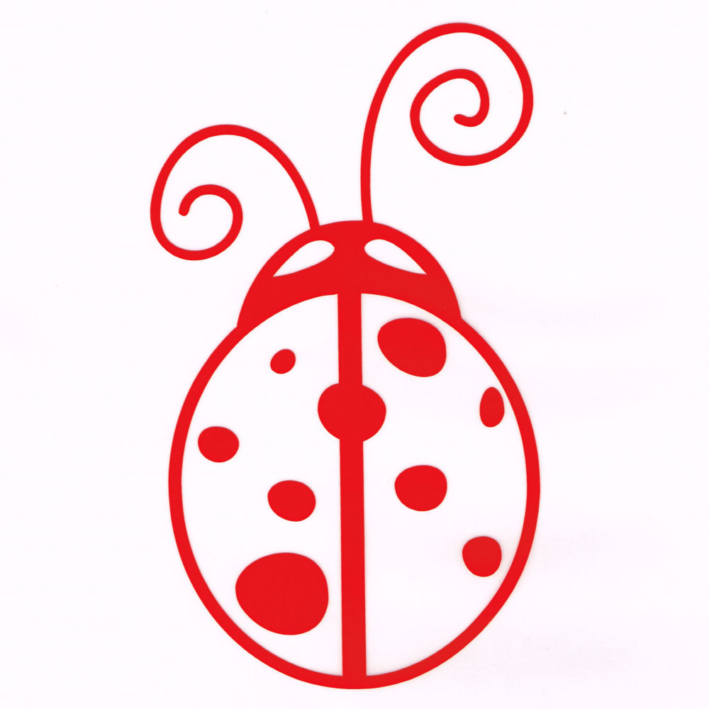 Cute Red Ladybug Car Window Decal
