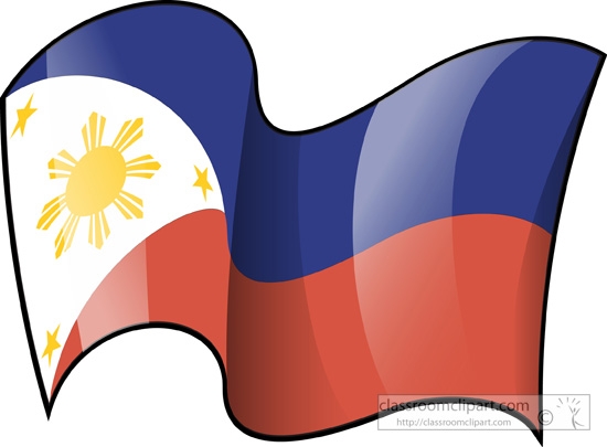 Philippines flag globe clipart