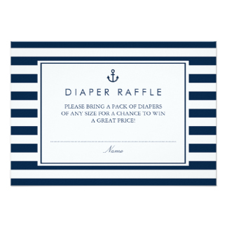 Diaper Raffle Cards | Zazzle