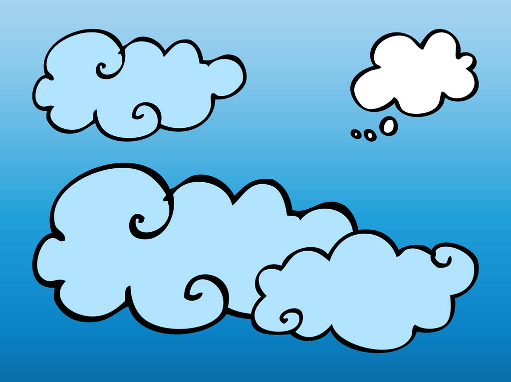 Vector Clouds Vector Art &amp; Graphics | freevector.com