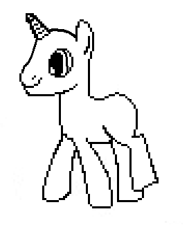 mlp unicorn template by Mouse200 on DeviantArt