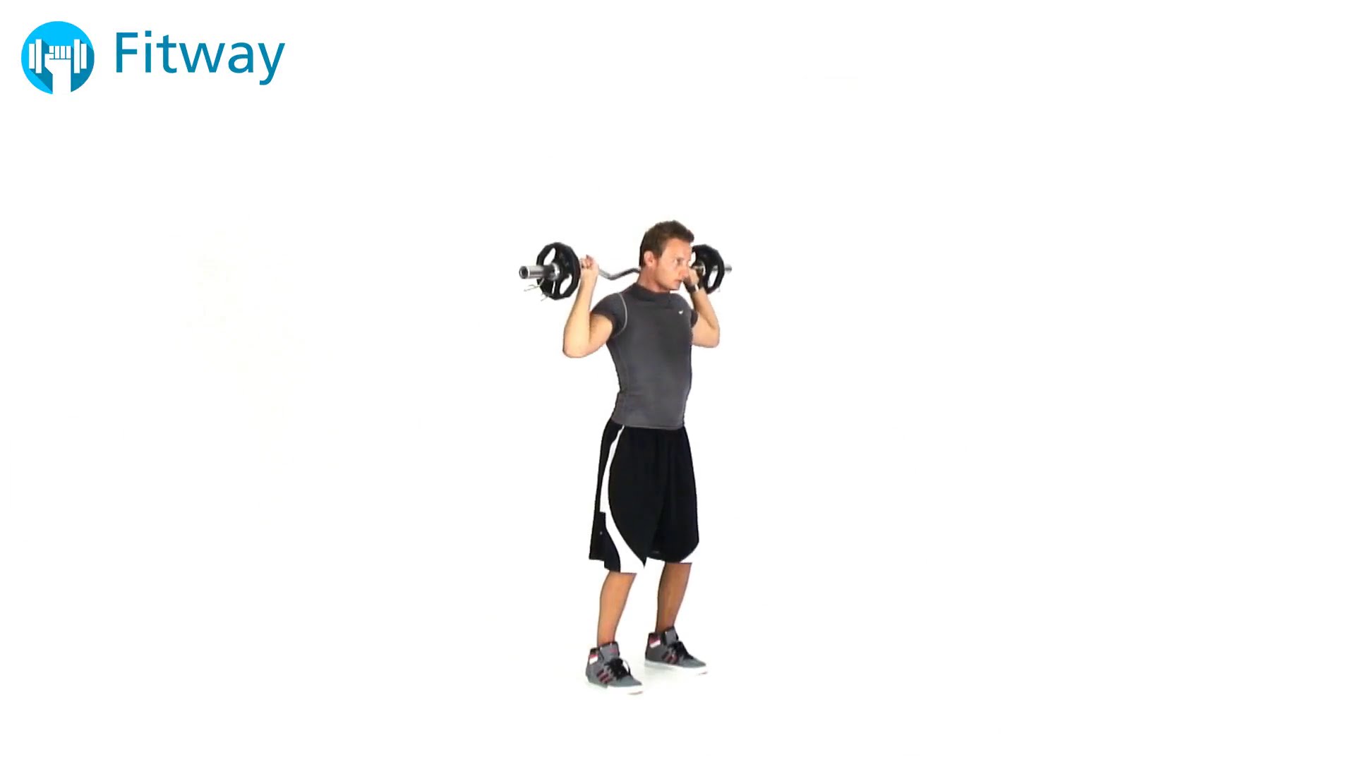 How To Do: EZ Curl Bar Shoulder Press - Military Behind Neck ...