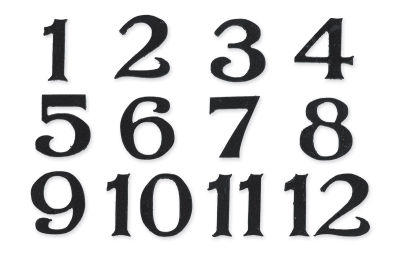 Clock Numbers - ClipArt Best
