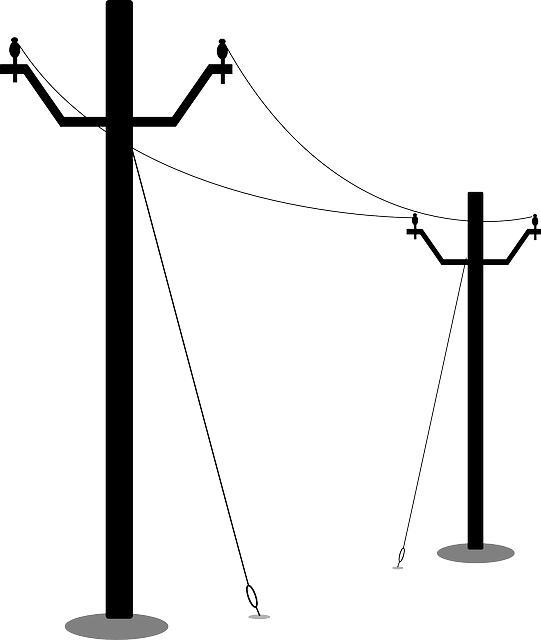 Power lines clip art
