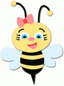 Baby bee clipart