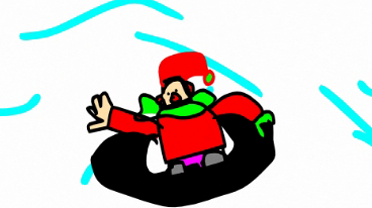 Snow Tubing Clip Art