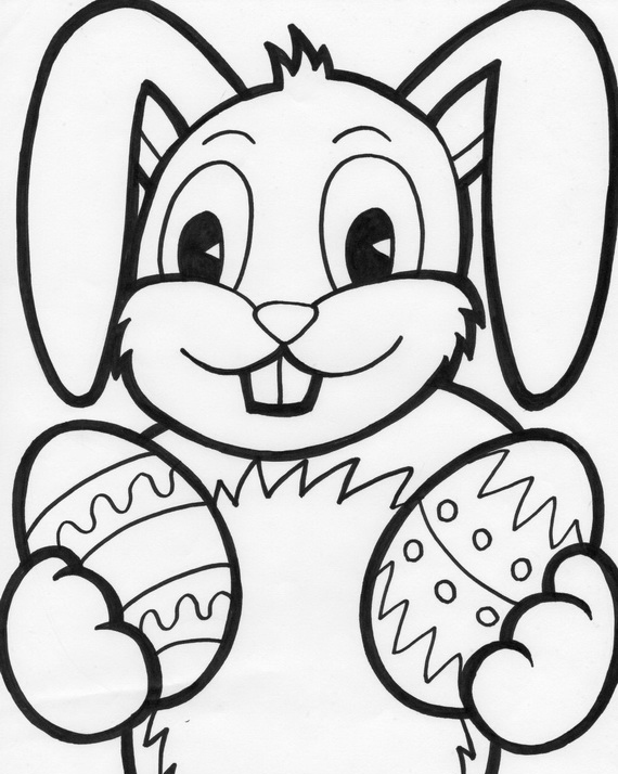 Easter Bunny Coloring Pages Bunny Picture To Color Bunny Rabbit ...