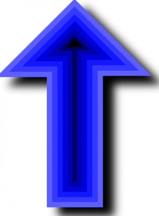 Up Arrow Deep Blue Black clip art Vector clip art - Free vector ...