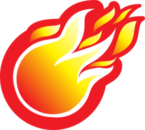 Fire Ball Icon clip art - vector clip art online, royalty free ...