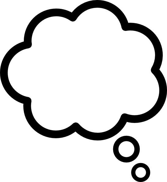 Thought Cloud Clip Art - vector clip art online ...