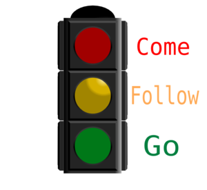 Traffic Light With Words Clip Art - vector clip art ...