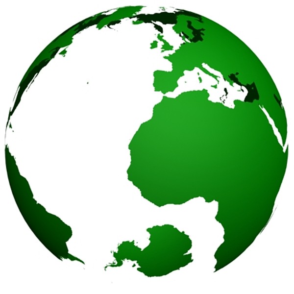 3d model world continents vector