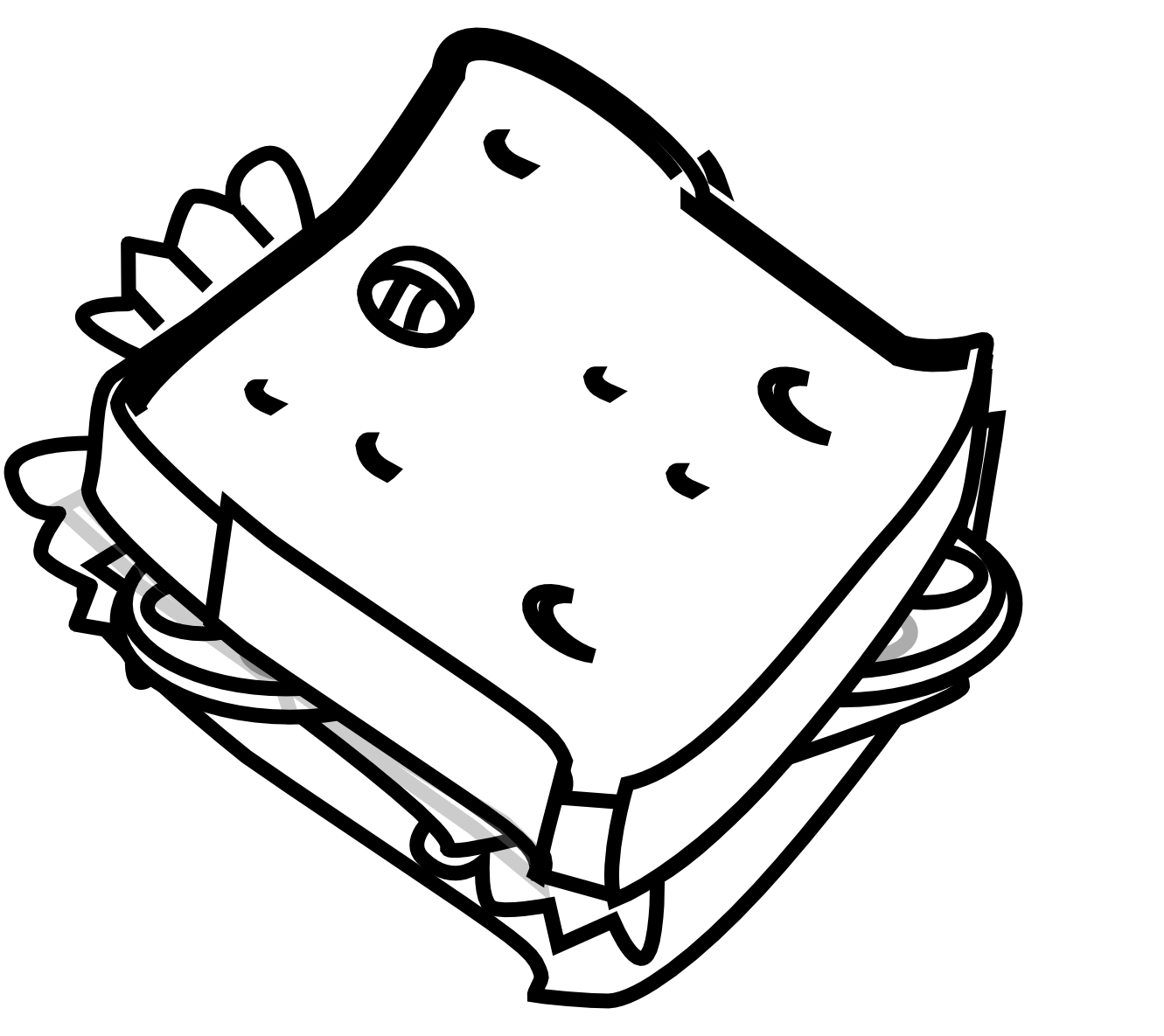 rg 1 24 sandwich black white line art Scalable ...