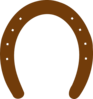 Horse Shoe Outline clip art - vector clip art online, royalty free ...
