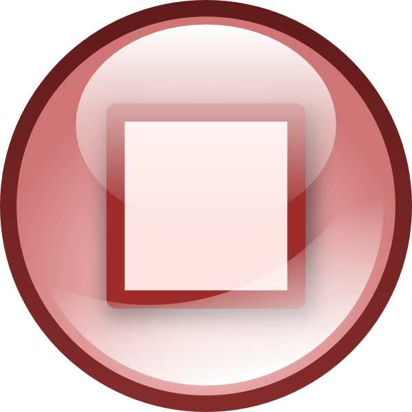 Stop Audio Button Set clip art Free Vector