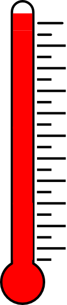 Blank Fundraising Thermometer Lr Clip Art Vector Online on ...