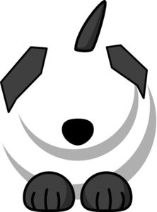 Black Dog clip art - vector clip art online, royalty free & public ...