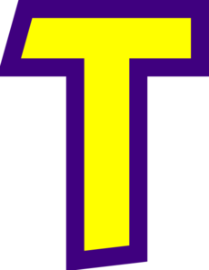 Letter T clip art - vector clip art online, royalty free & public ...