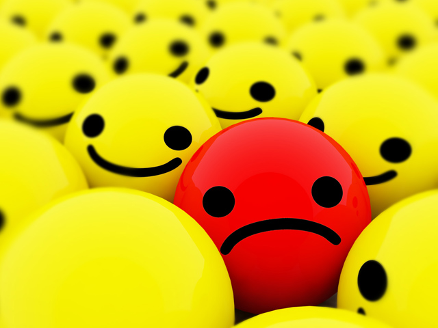 Smiley Face And Sad Face